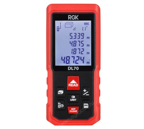 Лазерный дальномер RGK DL70 (с поверкой) Лазерный дальномер RGK DL70 (с поверкой)