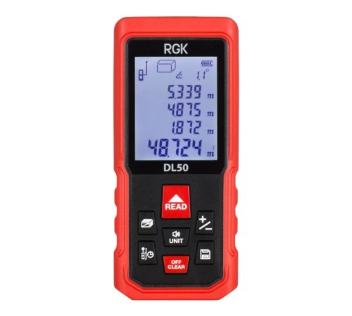 Лазерный дальномер RGK DL50 (с поверкой) Лазерный дальномер RGK DL50 (с поверкой)