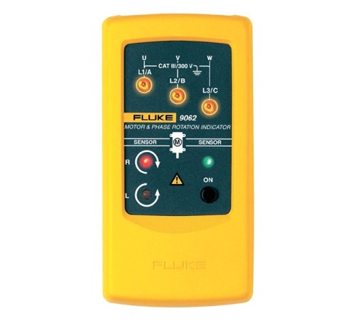 Индикатор чередования фаз и вращения электродвигателя Fluke 9062 Индикатор чередования фаз и вращения электродвигателя Fluke 9062