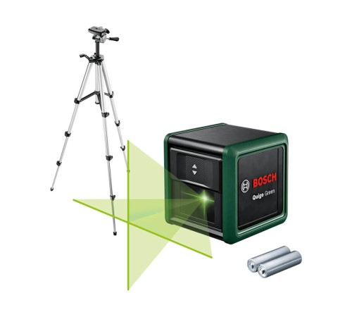 Лазерный уровень Bosch Quigo Green с зеленым лучом и штативом (0.603.663.C03) Лазерный уровень Bosch Quigo Green с зеленым лучом и штативом (0.603.663.C03)