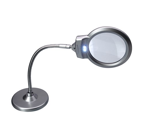 Лупа 4B-6 (диам. 107мм, 2,25х, 5х, с LED подсвет.) Лупа 4B-6 (диам. 107мм, 2,25х, 5х, с LED подсвет.)