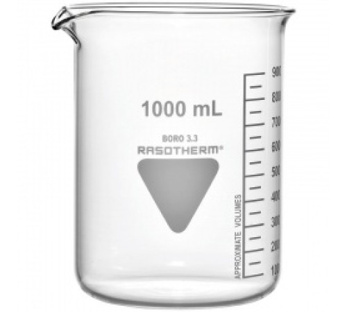 Стакан RASOTHERM 10 мл, низкий, без градуировки, с носиком, стекло (Артикул 93206002) Стакан RASOTHERM 10 мл, низкий, без градуировки, с носиком, стекло (Артикул 93206002)