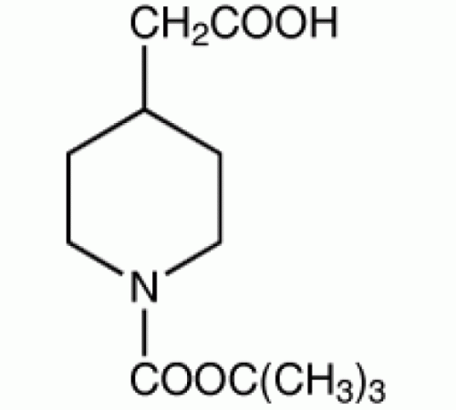 (1-BOC-пиперидин-4-ил)уксусная кислота, 97%, Acros Organics, 5г (1-BOC-пиперидин-4-ил)уксусная кислота, 97%, Acros Organics, 5г