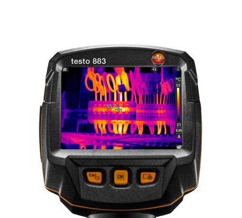 Комплект тепловизора Testo 883 с 2 объективами и принадлежностями Комплект тепловизора Testo 883 с 2 объективами и принадлежностями